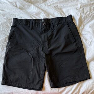 Hurley Men's Black Flat Front Nike Dri-Fit Shorts